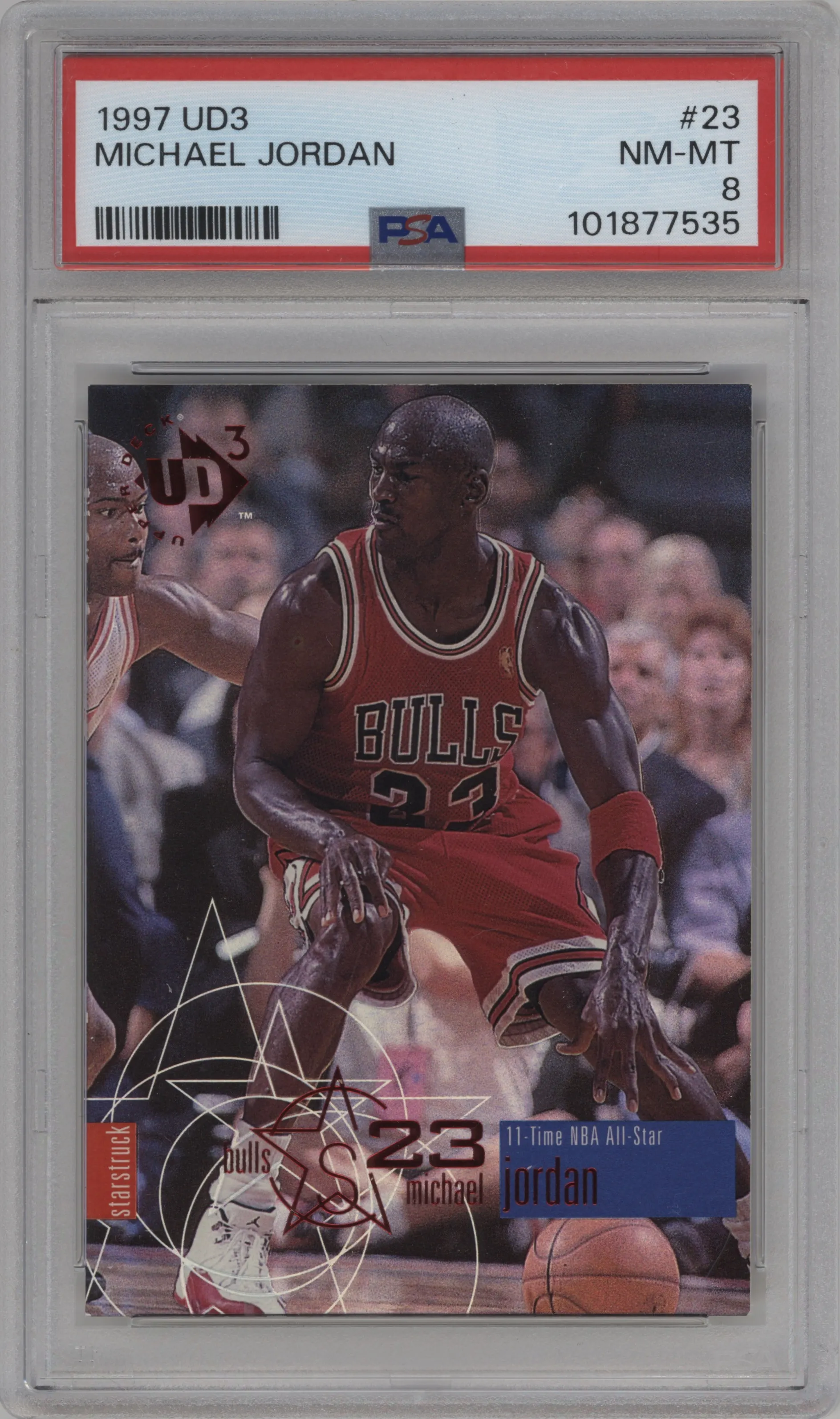1997 Upper Deck UD3 Michael Jordan PSA 8