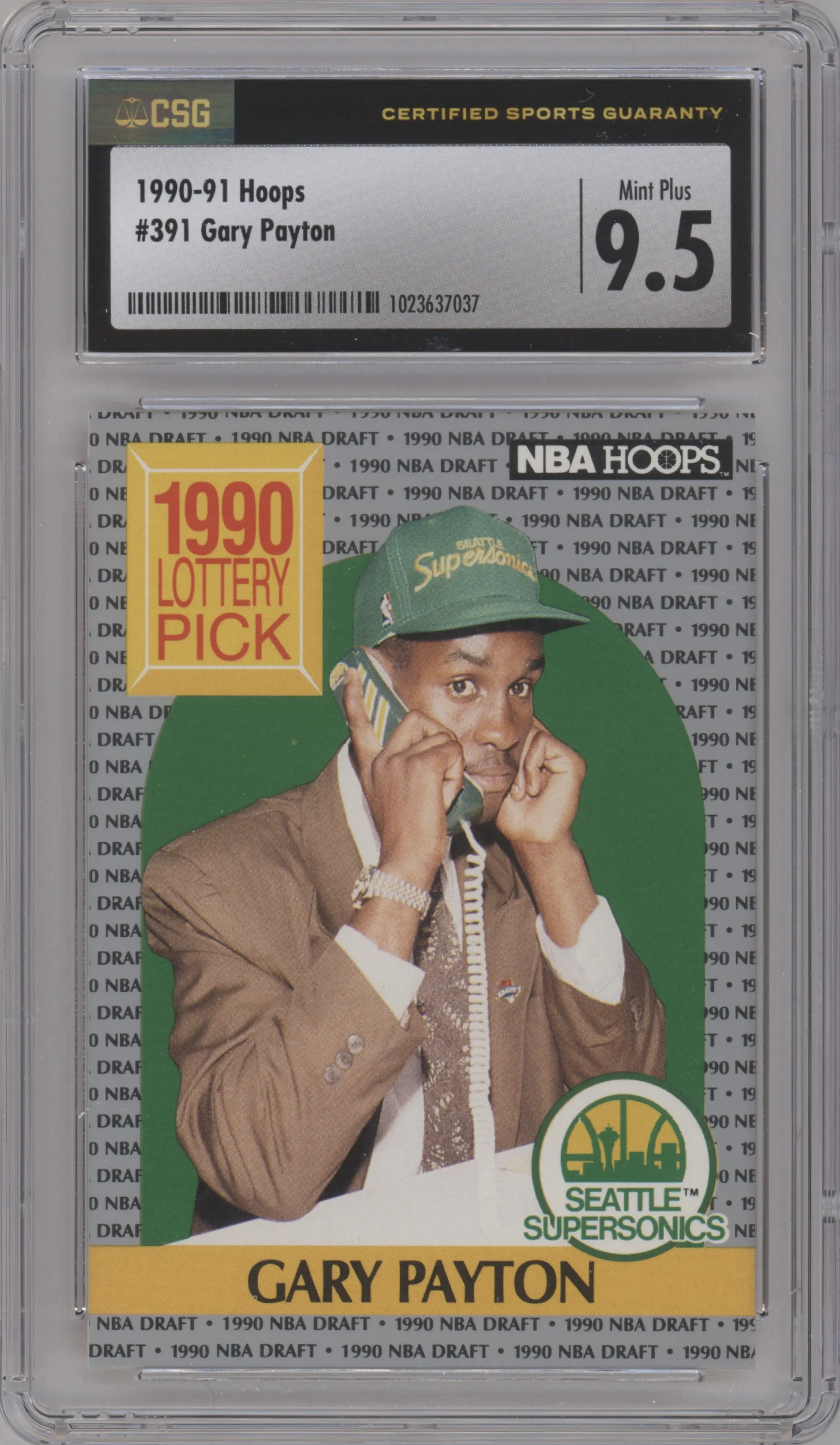 1990 NBA Hoops Gary Payton CGC 9.5
