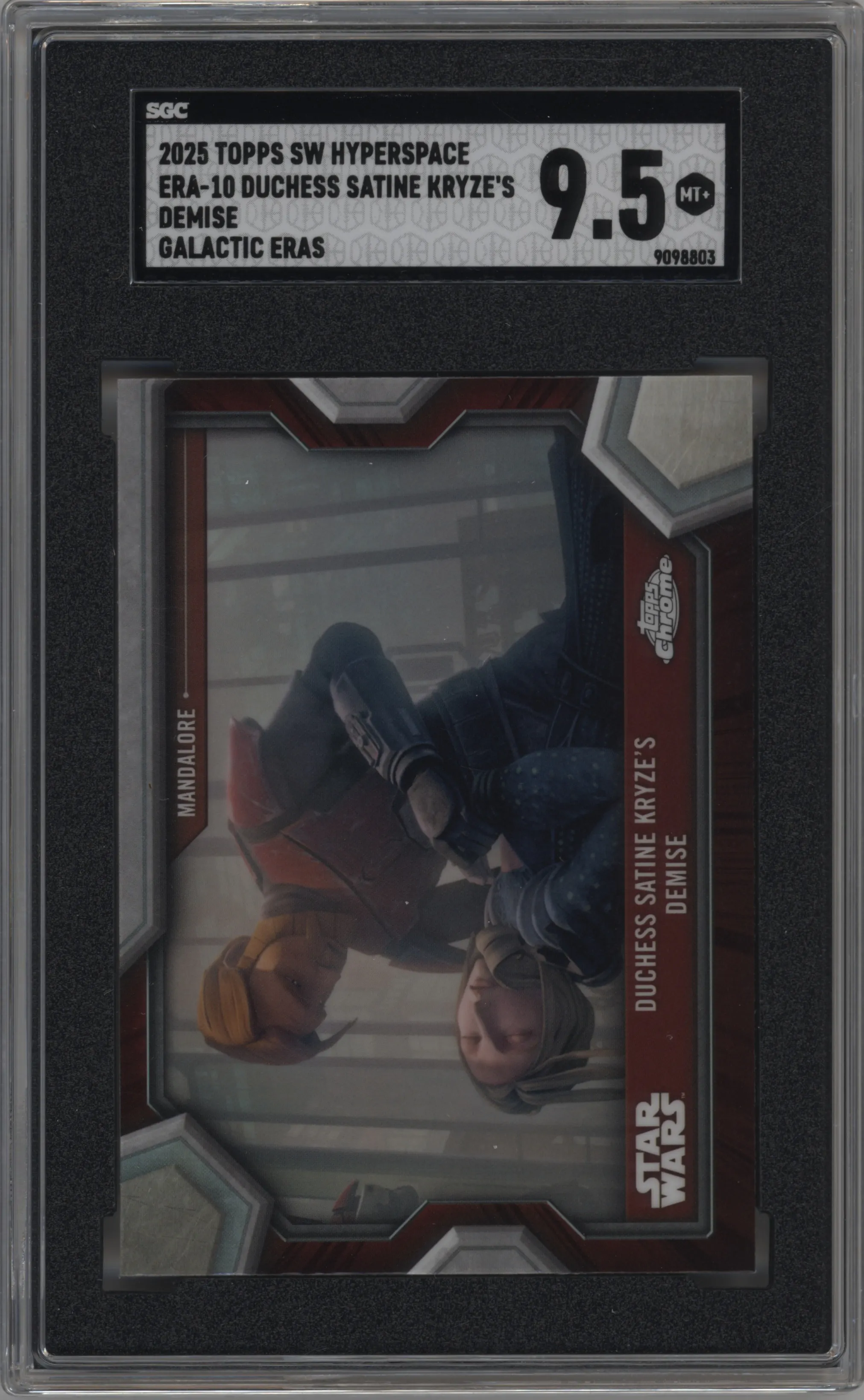 2025 Topps Star Wars Hyperspace Galactic Eras Duchess Satine Kryze’s Demise SGC 9.5