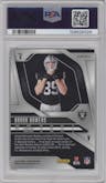 Brock Bowers from the 2024 Panini Prizm set graded by PSA and given an overall grade of 10.