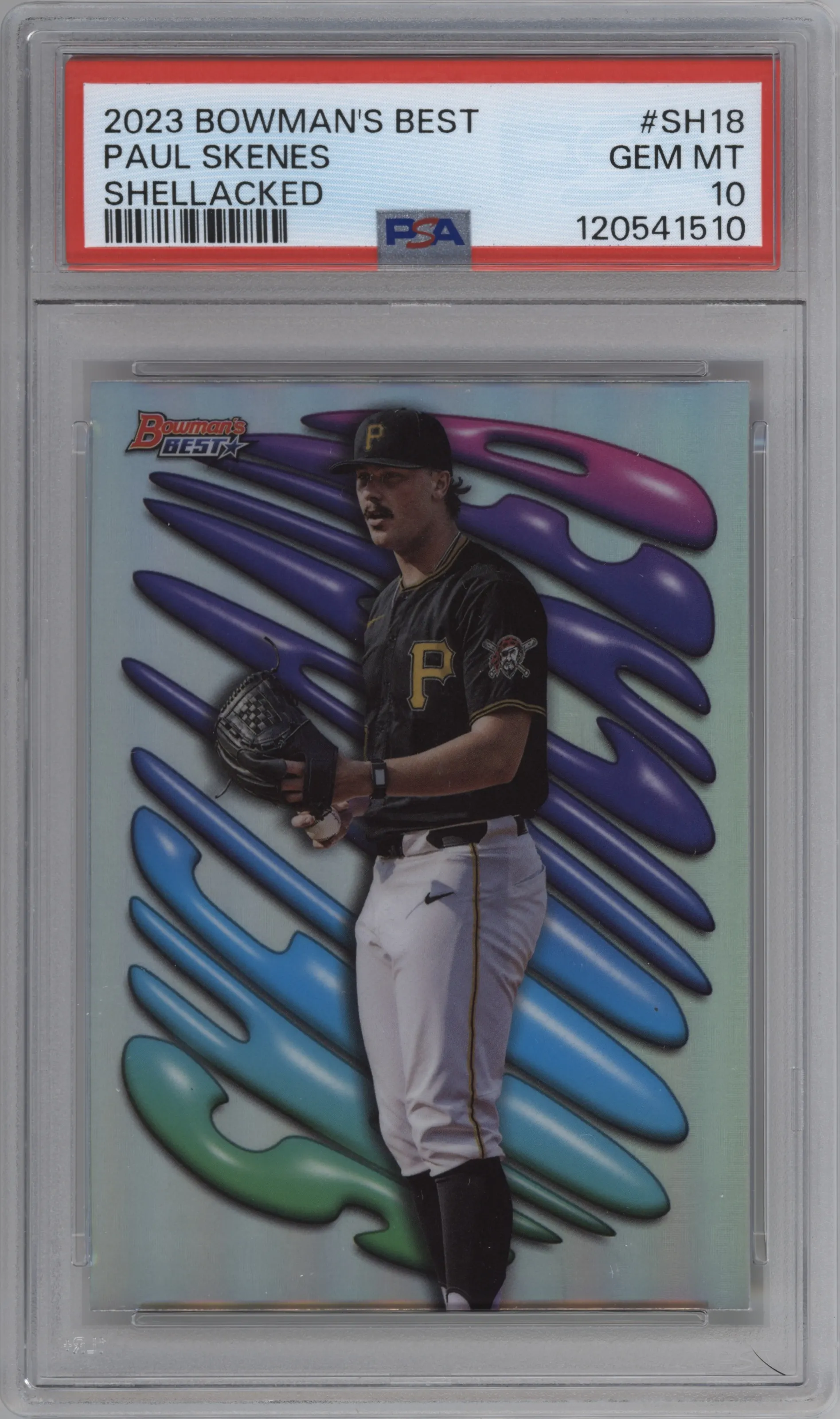 2023 Bowman's Best Shellacked Paul Skenes PSA 10