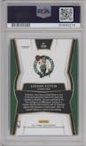 Jayson Tatum from the 2017-18 Panini Select set graded by PSA and given an overall grade of 10.