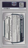 Felnin Celesten from the 2023 Bowman Chrome set graded by PSA and given an overall grade of 10.