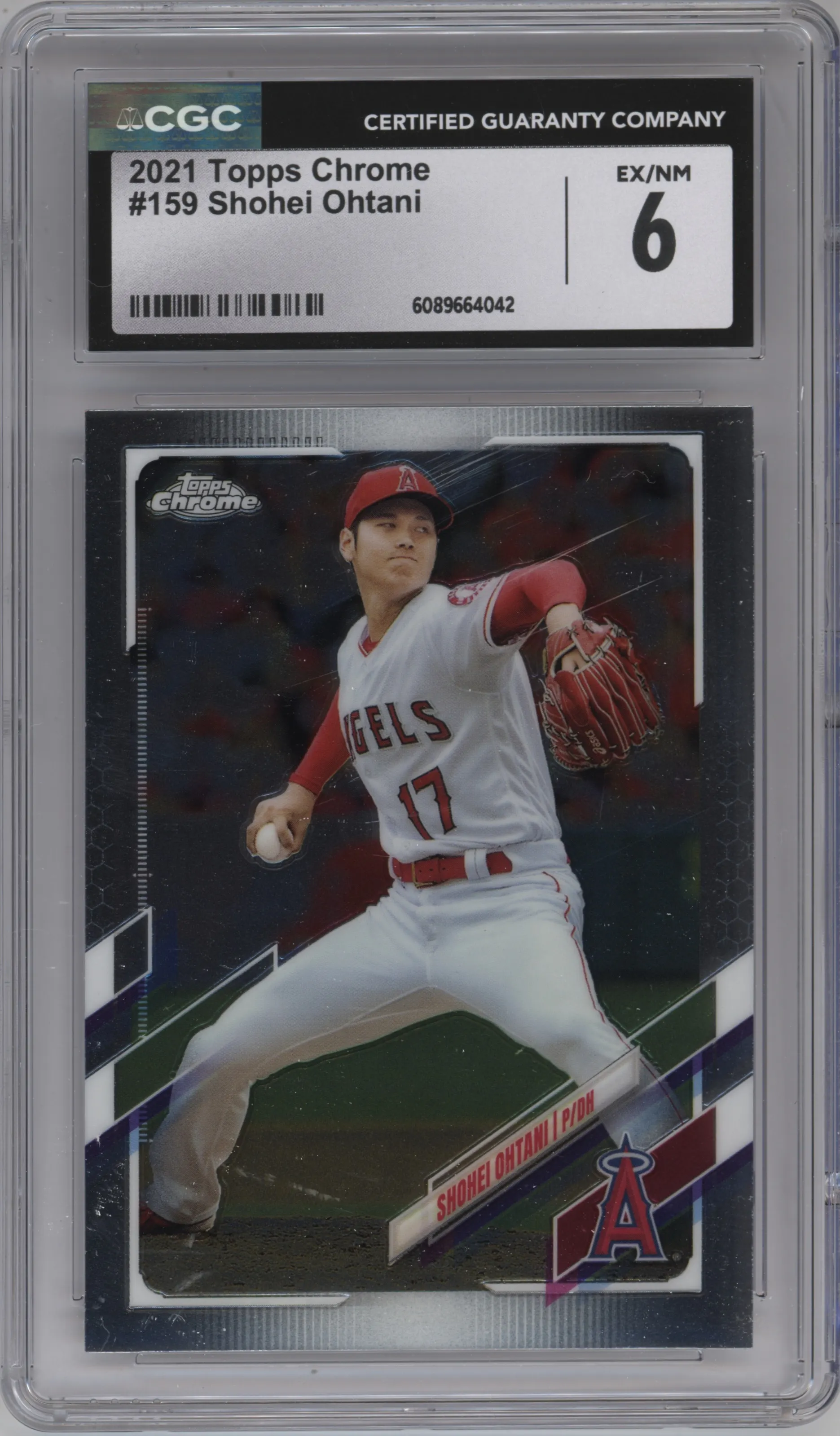 2021 Topps Chrome Shohei Ohtani CGC 6