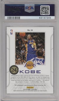 Kobe Bryant from the 2019-20 Panini Contenders set graded by PSA and given an overall grade of 10.