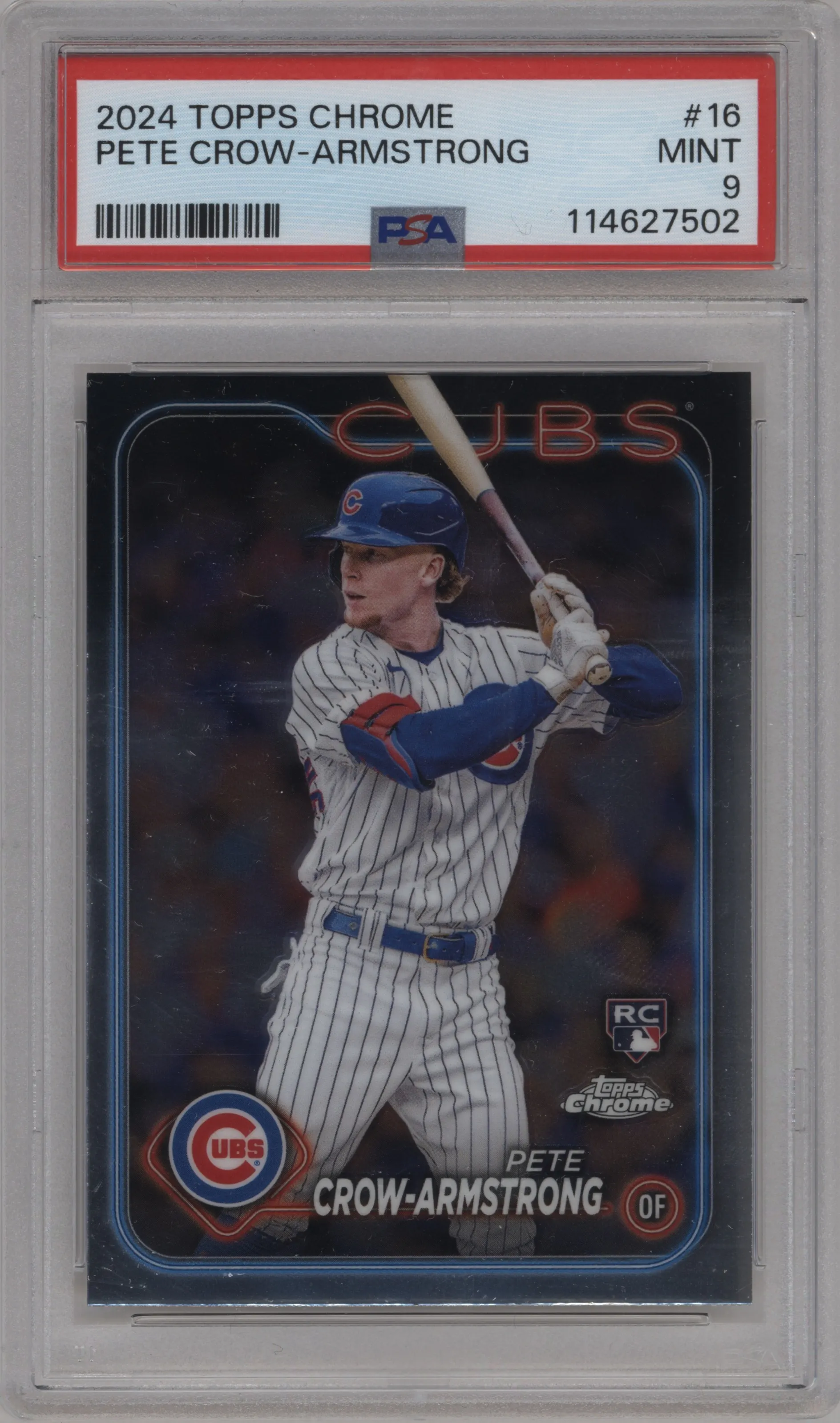 2024 Topps Chrome Pete Crow-Armstrong #16 PSA 9
