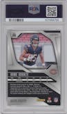 Rome Odunze from the 2024 Panini Prizm set featuring a Disco parallel graded by PSA and given an overall grade of 10.
