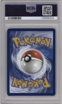 Jolteon from the 2022 Pokemon SWSH set graded by PSA and given an overall grade of 10.