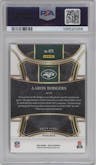 Aaron Rodgers from the 2023 Panini Select set featuring a Cosmic parallel graded by PSA and given an overall grade of 10.