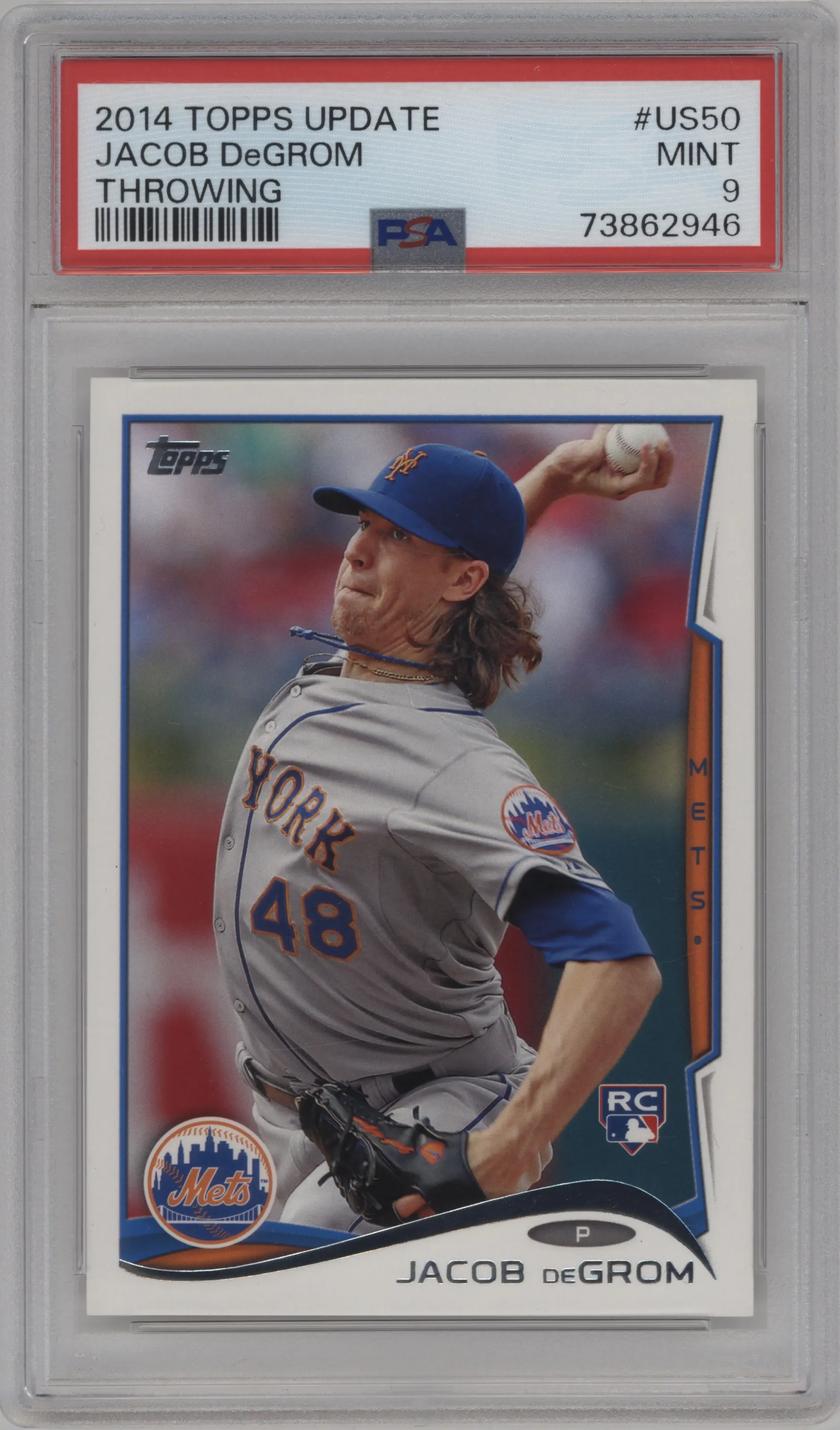 2014 Topps Update Jacob DeGrom PSA 9