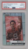 Bryce Young from the 2023 Panini Prizm Draft Picks set graded by PSA and given an overall grade of 10.