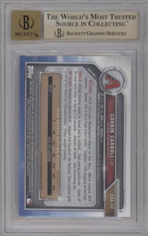 Corbin Carroll from the 2019 Bowman Draft set graded by Beckett and given an overall grade of 9.5.