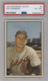 Joe Ginsberg from the 1953 Bowman Color set graded by PSA and given an overall grade of 6.