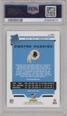 Dwayne Haskins from the 2019 Panini Donruss set graded by PSA and given an overall grade of 10.