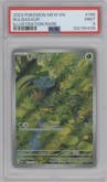 Bulbasaur from the 2023 Pokemon SV set graded by PSA and given an overall grade of 9.
