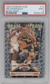 Tim Hardaway from the 1992-93 Topps Stadium Club set graded by PSA and given an overall grade of 9.
