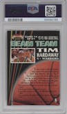 Tim Hardaway from the 1992-93 Topps Stadium Club set graded by PSA and given an overall grade of 9.