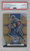 Kenneth Walker III from the 2022 Panini Mosaic set featuring a Honeycomb parallel graded by PSA and given an overall grade of 10.