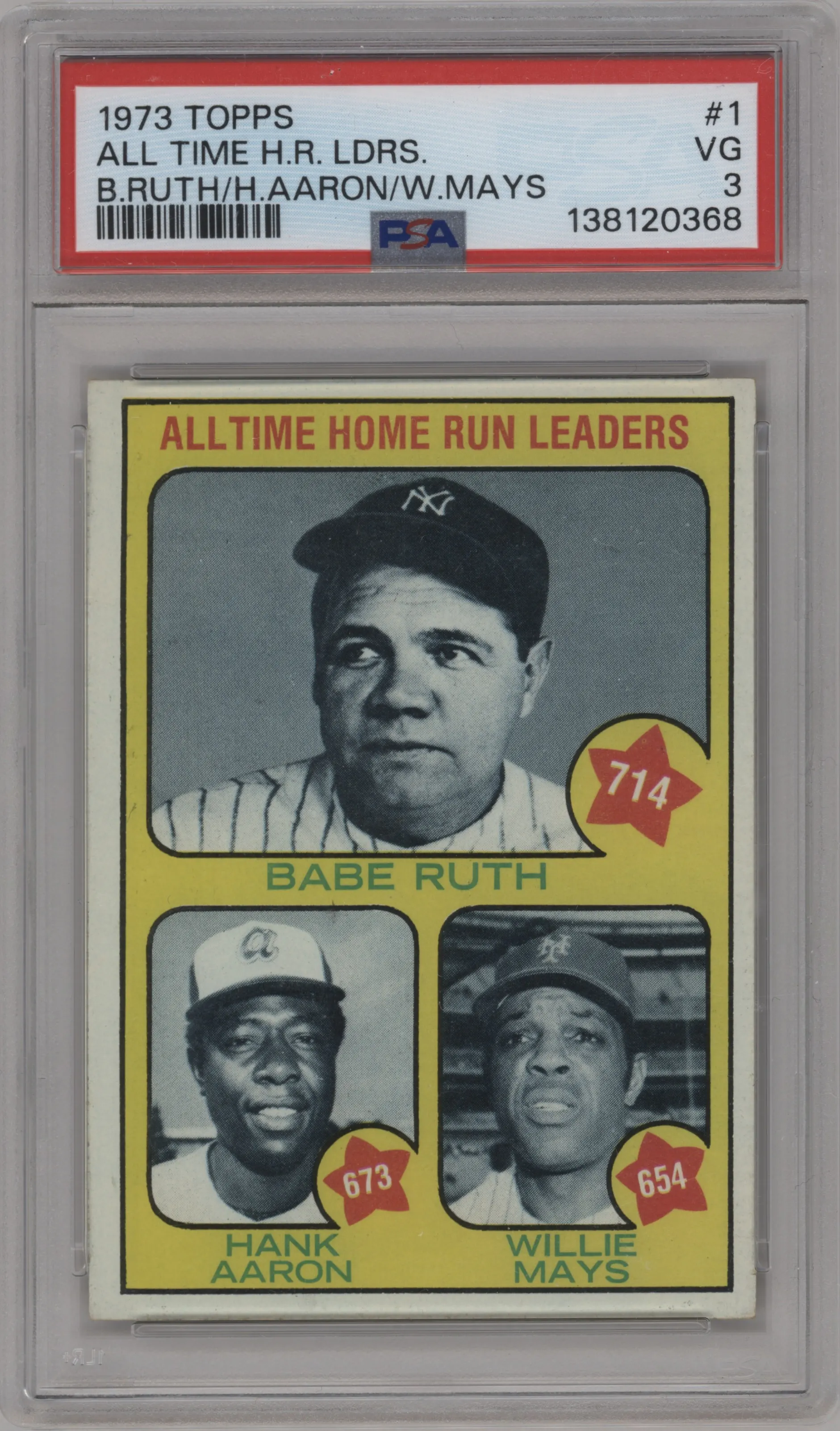 Babe Ruth/Hank Aaron/Willie Mays