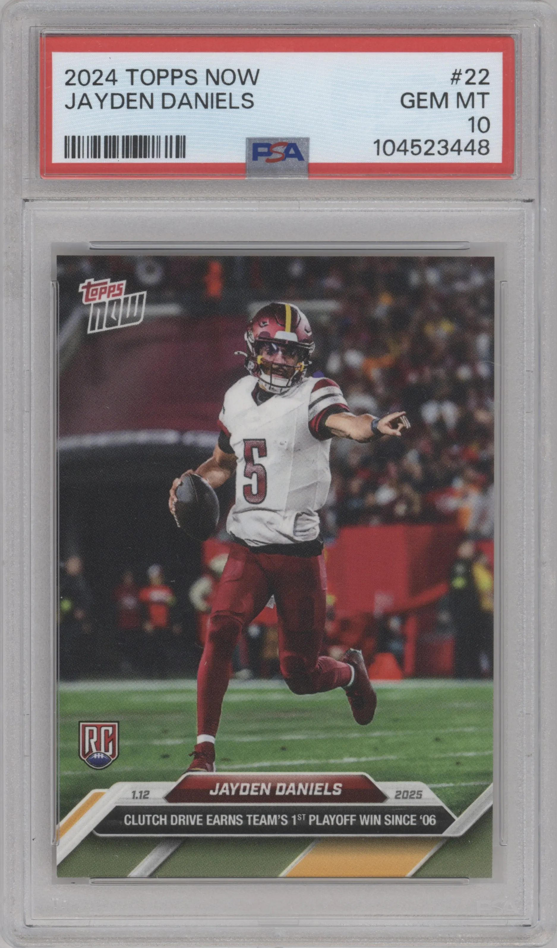 2024 Topps Now Jayden Daniels #22 PSA 10