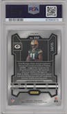 Jayden Reed from the 2023 Panini Prizm set featuring a Mojo Prizm parallel graded by PSA and given an overall grade of 10.