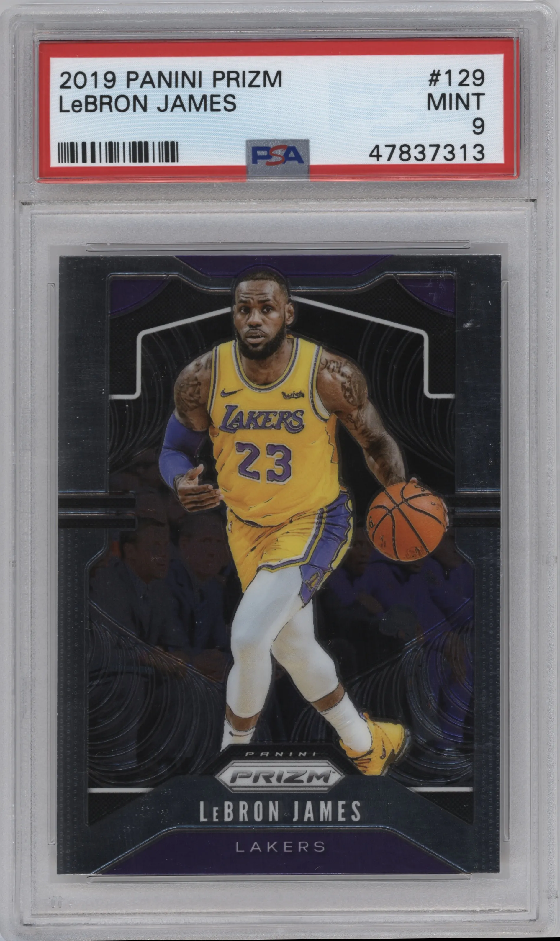 2019 Panini Prizm LeBron James #129 PSA 9