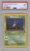 Oddish from the 1999 Pokemon set graded by PSA and given an overall grade of 9.
