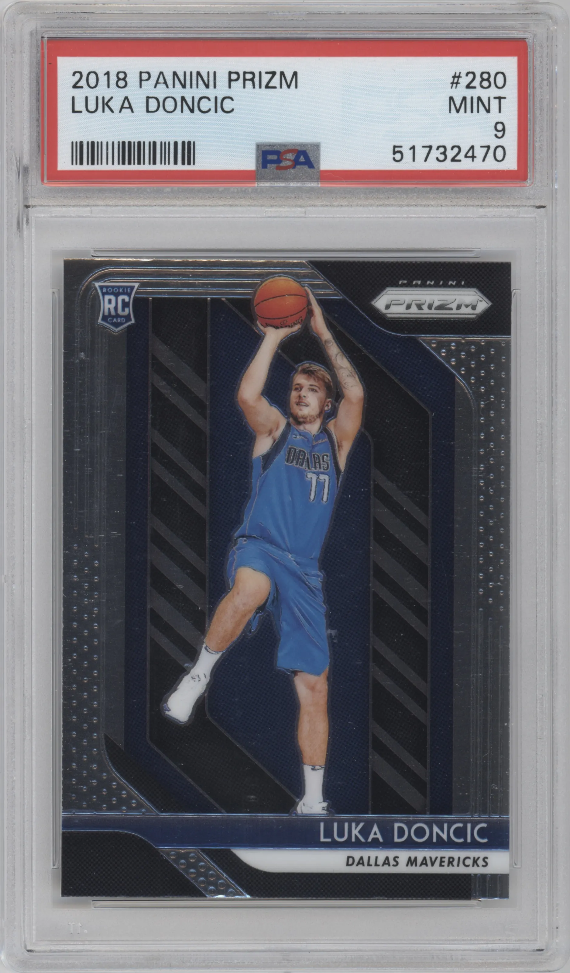2018 Panini Prizm Luka Doncic PSA 9