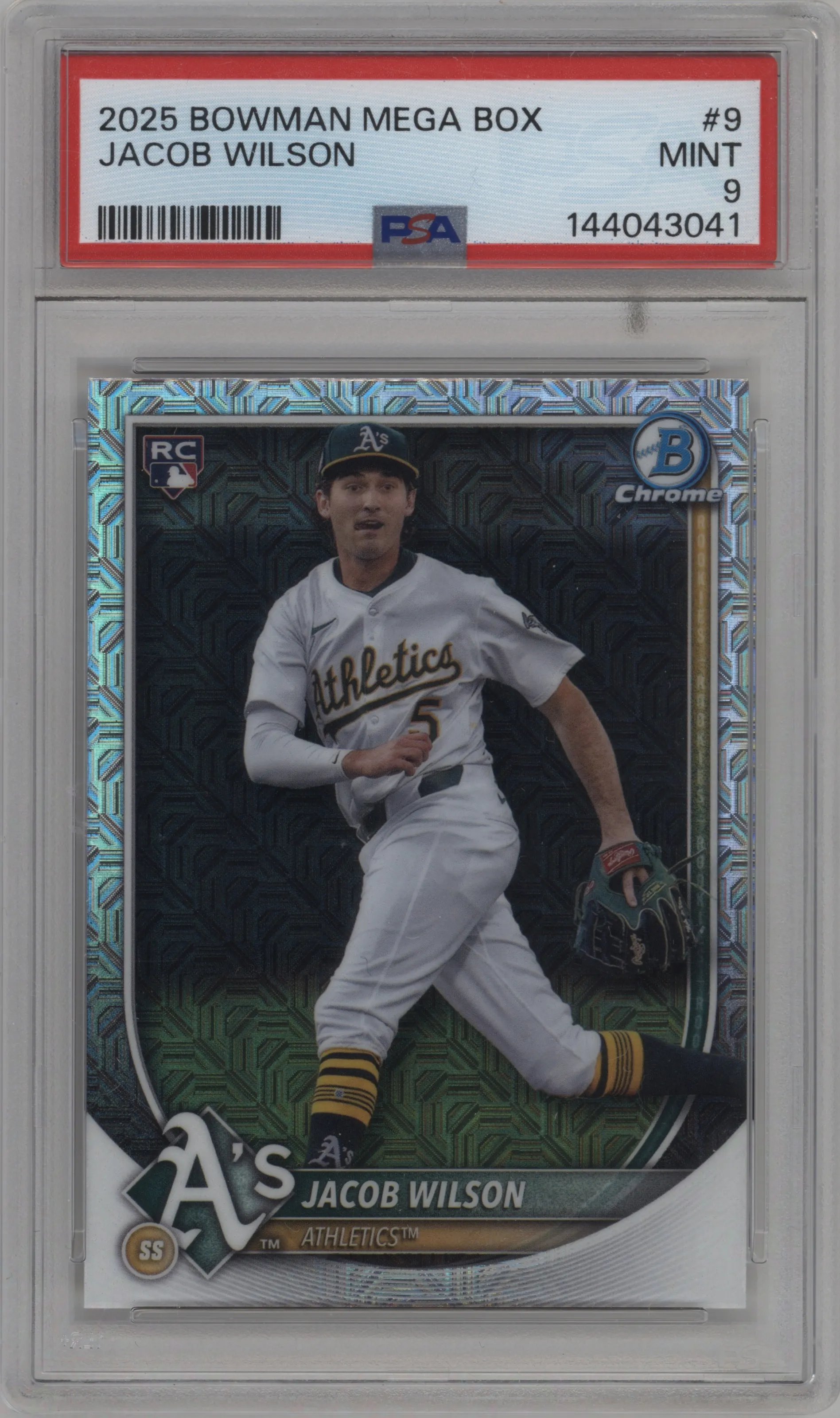 2025 Bowman Mega Box Chrome Jacob Wilson PSA 9