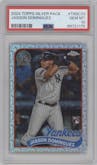 Jasson Dominguez from the 2024 Topps Series 1 Silver Pack set graded by PSA and given an overall grade of 10.