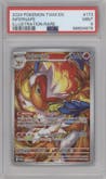 Infernape from the 2024 Pokemon SV set graded by PSA and given an overall grade of 9.