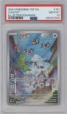 Chatot from the 2024 Pokemon SV set graded by PSA and given an overall grade of 10.