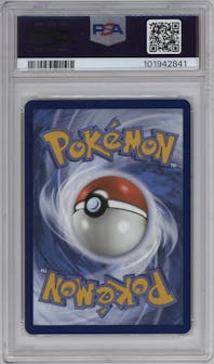 Pikachu ex from the 2024 Pokemon SV set graded by PSA and given an overall grade of 10.