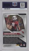 Marvin Harrison Jr. from the 2024 Panini Prizm set featuring a Silver Prizm parallel graded by PSA and given an overall grade of 10.