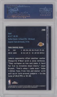 Kobe Bryant from the 2002-03 Topps Chrome set graded by PSA and given an overall grade of 10.