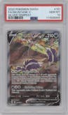 Skuntank V from the 2022 Pokemon SWSH set graded by PSA and given an overall grade of 10.