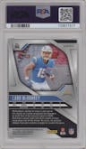 Ladd McConkey from the 2024 Panini Prizm set graded by PSA and given an overall grade of 10.