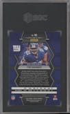 Tiki Barber from the 2023 Panini Mosaic set featuring a Honeycomb parallel graded by SGC and given an overall grade of 9.5.