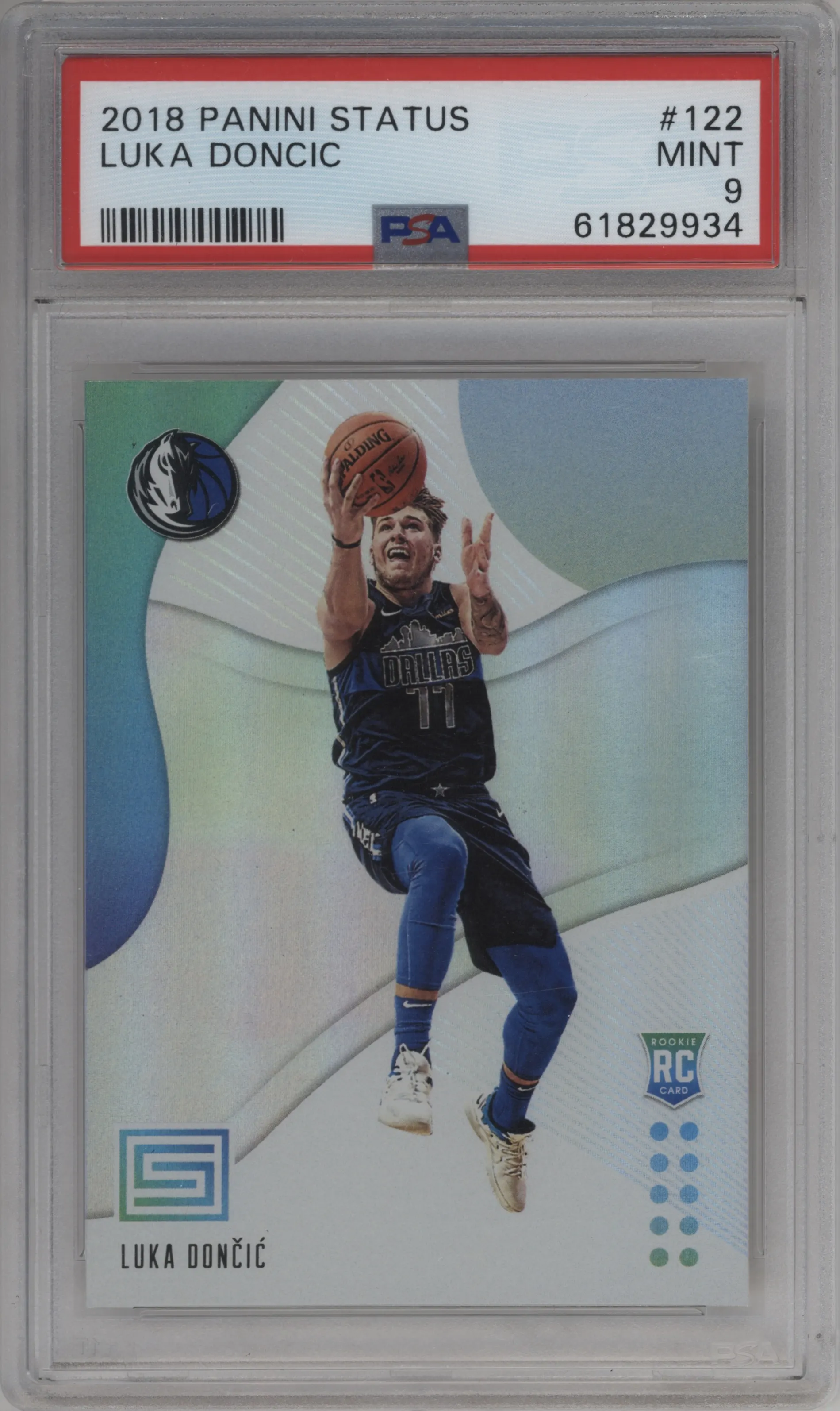 2018 Panini Status Rookies 1 Luka Doncic #122 PSA 9