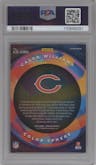 Caleb Williams from the 2024 Panini Spectra set graded by PSA and given an overall grade of 10.