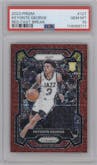 Keyonte George from the 2023-24 Panini Prizm set featuring a Fast Break Red parallel graded by PSA and given an overall grade of 10.