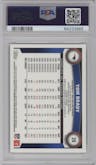  Tom Brady  from the 2011 Topps Chrome set featuring a Xfractor parallel graded by PSA and given an overall grade of 9.