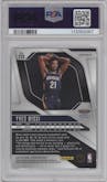 Yves Missi from the 2024-25 Panini Prizm set featuring a Silver Prizm parallel graded by PSA and given an overall grade of 10.