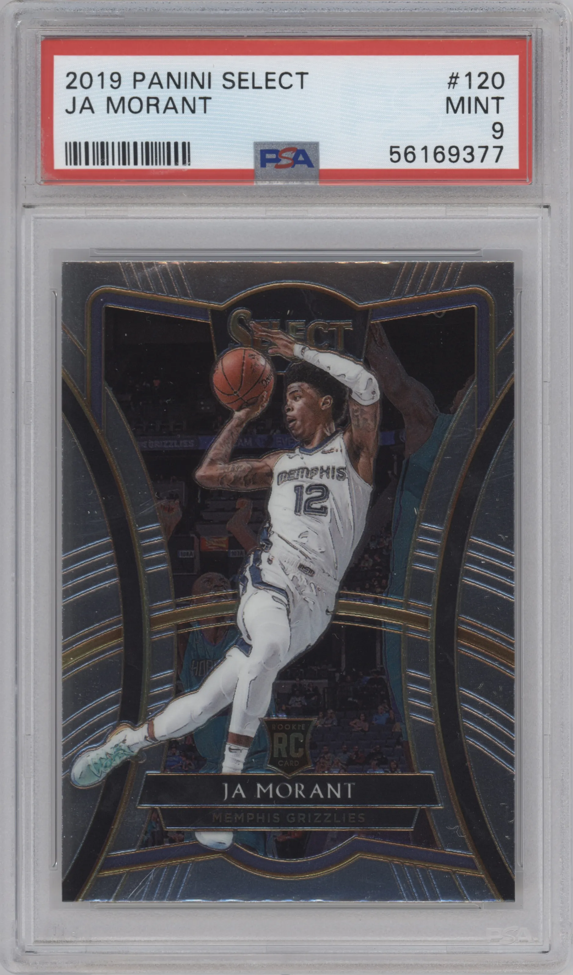 2019 Panini Select Pre.Lvl. Ja Morant PSA 9