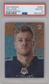 Will Levis from the 2023 Panini Mosaic set graded by PSA and given an overall grade of 10.