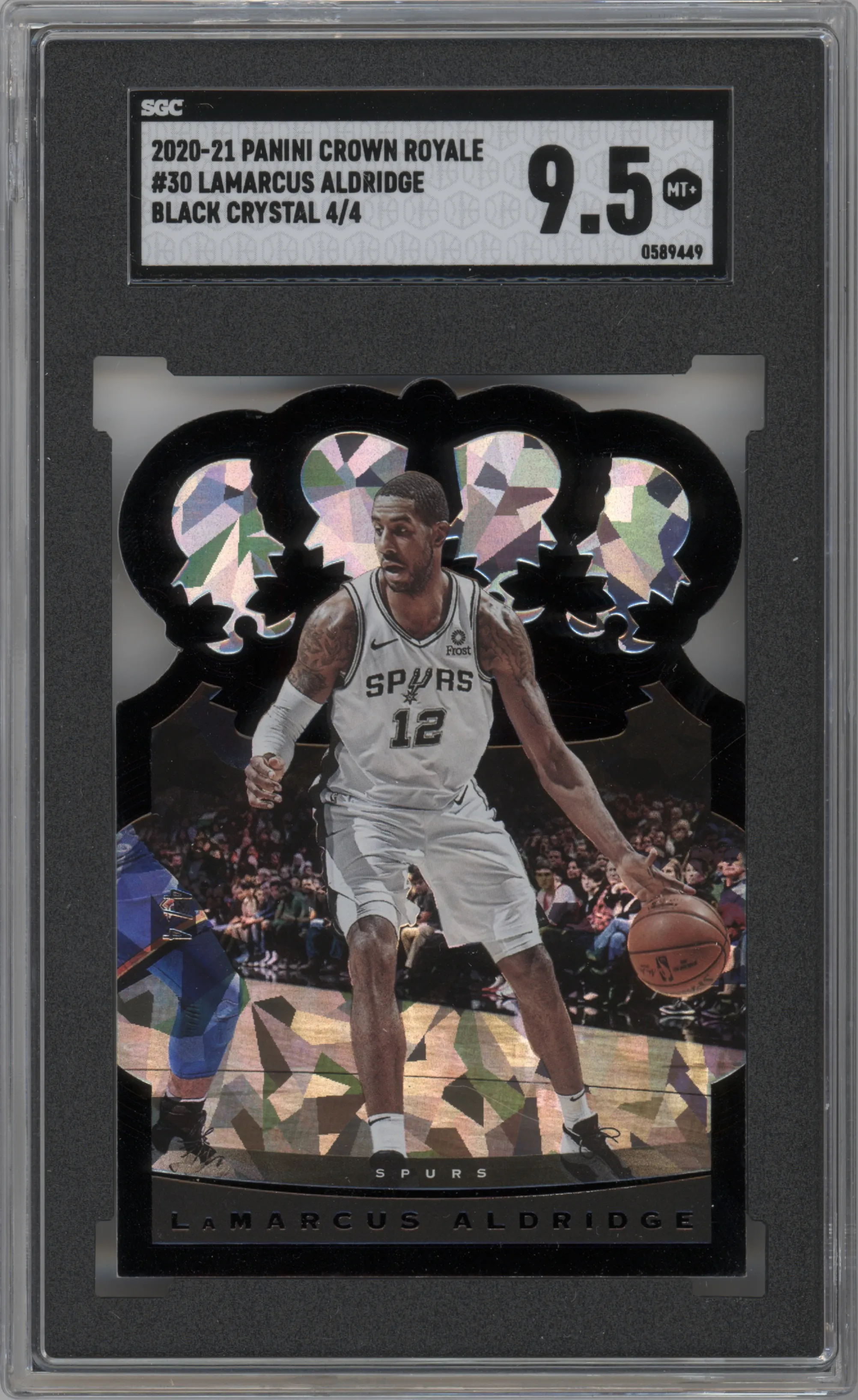 2020 Panini Crown Royale LaMarcus Aldridge Crystal Black SGC 9.5