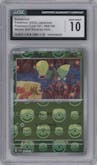 Bellsprout from the 2023 Pokemon SV JPN set featuring a Master Ball parallel graded by CSG and given an overall grade of 10.