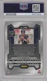 C.J. Stroud from the 2023 Panini Prizm set featuring a Silver Prizm parallel graded by PSA and given an overall grade of 9.