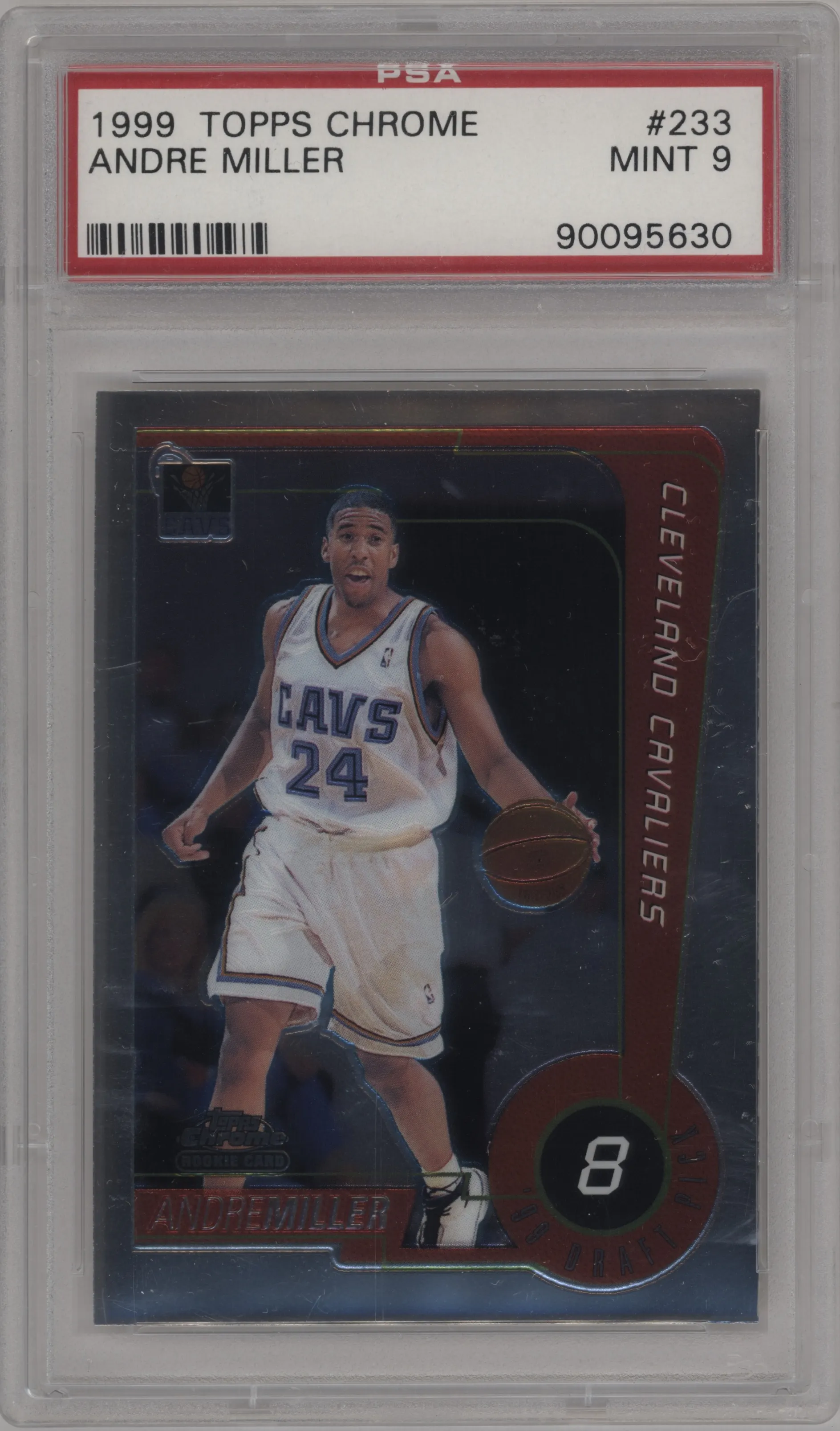 1999 Topps Chrome Andre Miller PSA 9