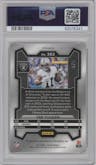 Tre Tucker from the 2023 Panini Prizm set featuring a Gold Vinyl parallel graded by PSA and given an overall grade of 9.